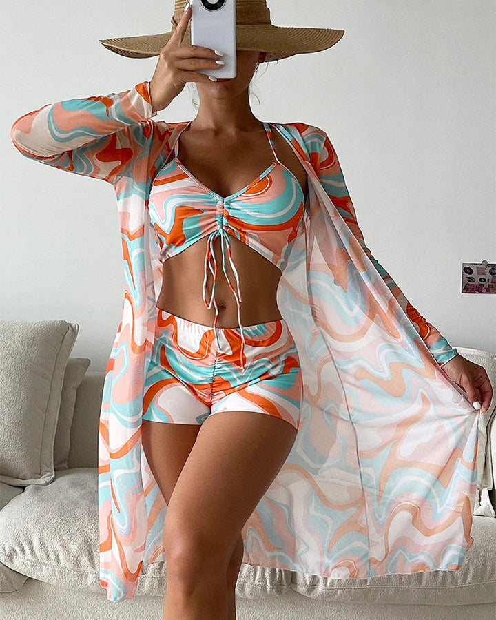 Laluna® | Ensemble Bikini 3 Pièces Imprimé
