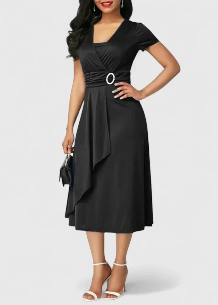 Zhyrelle | Robe Midi Élégante