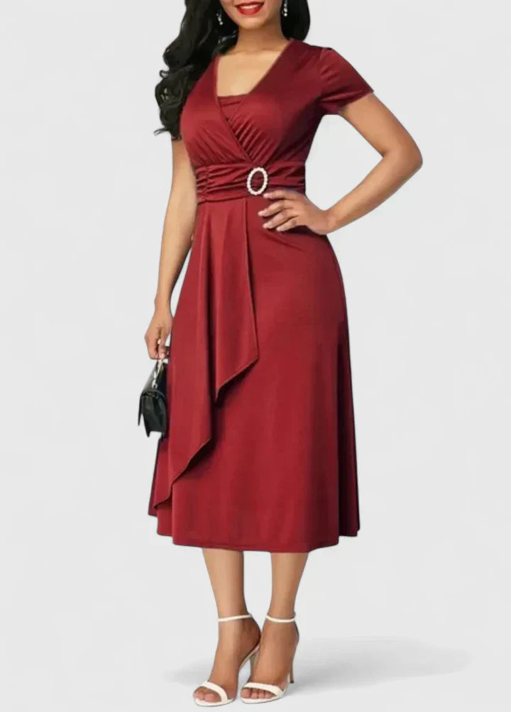 Zhyrelle | Robe Midi Élégante